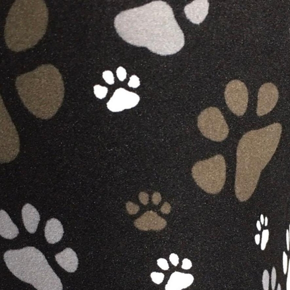 DOG PAW PRINT BLACK LEGGINGS - Picture 4 of 8